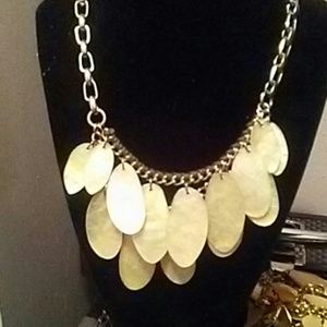 RLM SOHO..ROBERT L MORRIS GOLDTONE NECKLACE